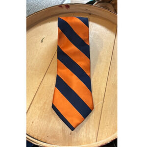 U.S. Polo Assn.‎ Orange and Blue Necktie 100% Silk